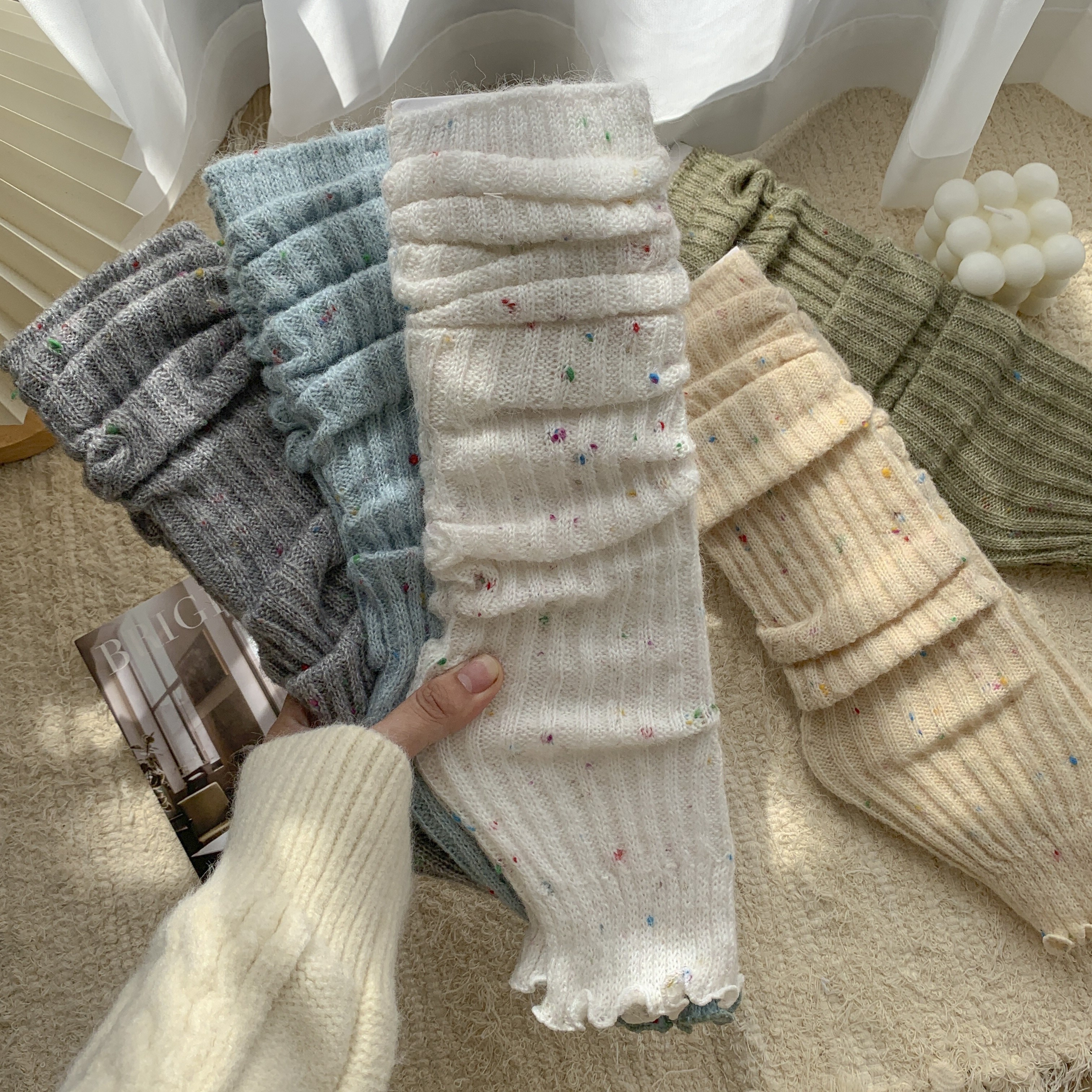 

5pcs Women's -colored Leg - , Knee- For Fall &