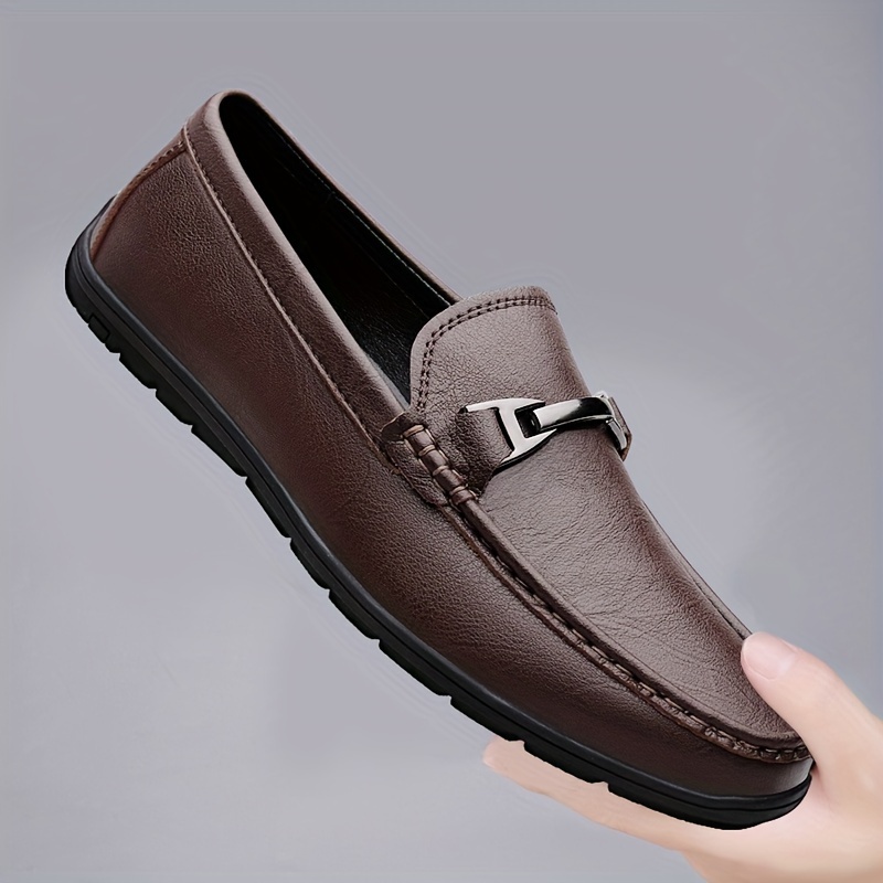 Mocassino Scarpe Slip On Eleganti Uomo Pelle Lucida Scarpe - Main Image