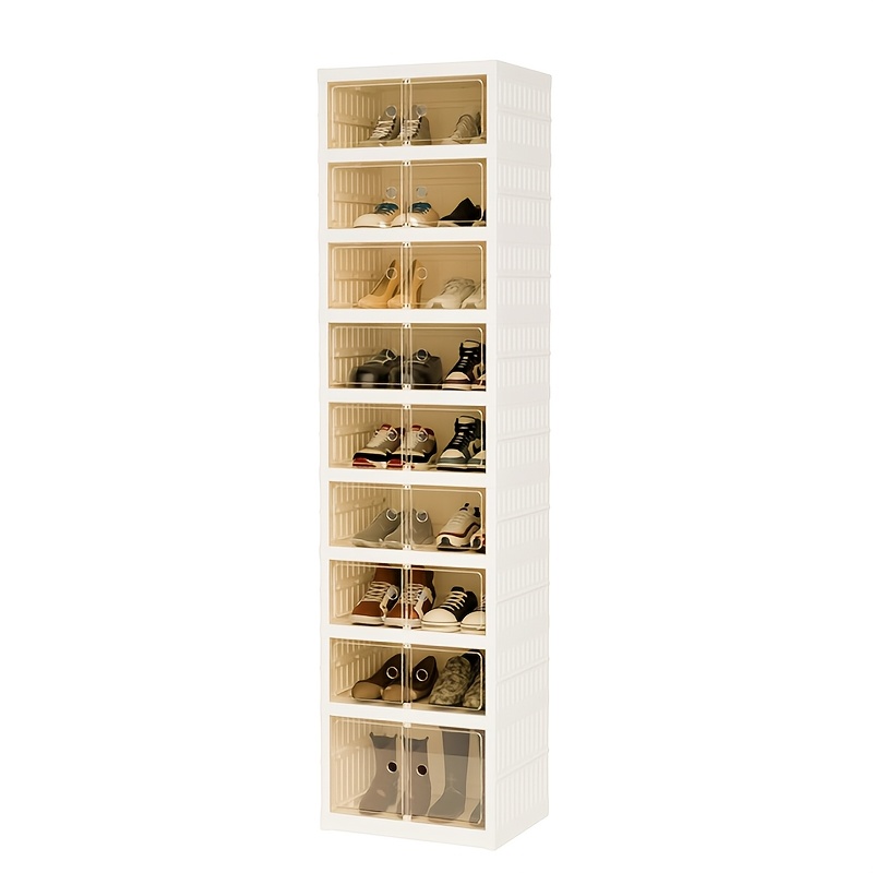 TEMU Compact Storage Cabinets, Foldable Lid-style Storage Boxes, Shoe Storage Cabinets, Floor-standing Cabinets Suitable For Kitchens And Bathrooms,
