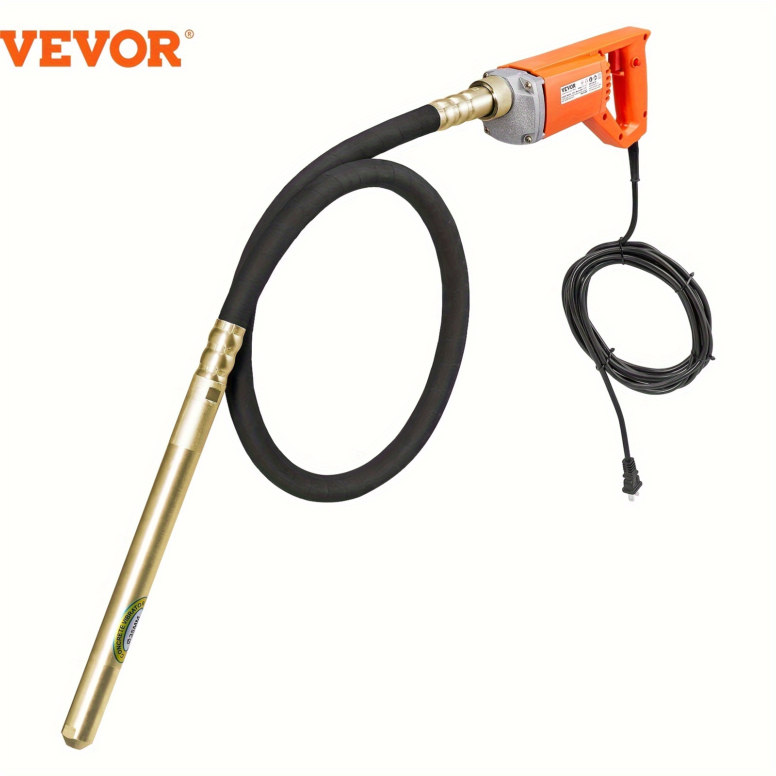 

Vevor Handheld Concrete , 800w Electric 13000 Vpm, Electric Concrete Tool With 6.6ft/ 2m Shaft Rod, Portable Pencil Cement Remove And Mix Concrete