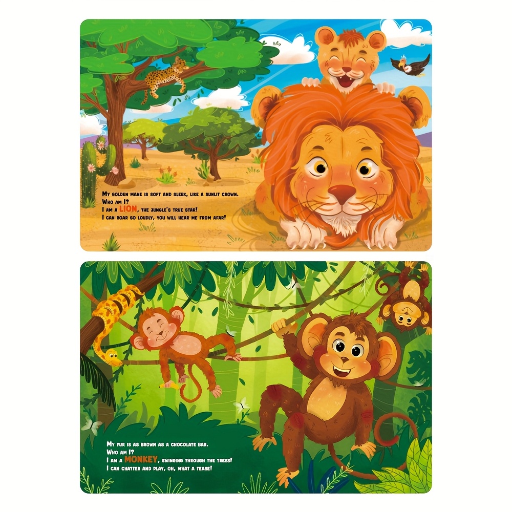 My First Touchy Wild Animals, Interactive Animal Touch Book for Youngsters and Youngsters - Early Learning Puzzle Storybook with Tigers, lions and monkeys Illustrations, Sensory Development, Ideal Gift for Youngsters's Parties and Showers