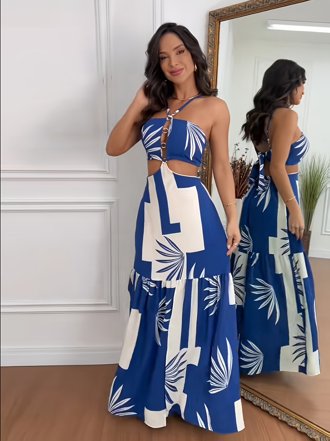 womens backless maxi dress elegant party formal event - Temu Colombia