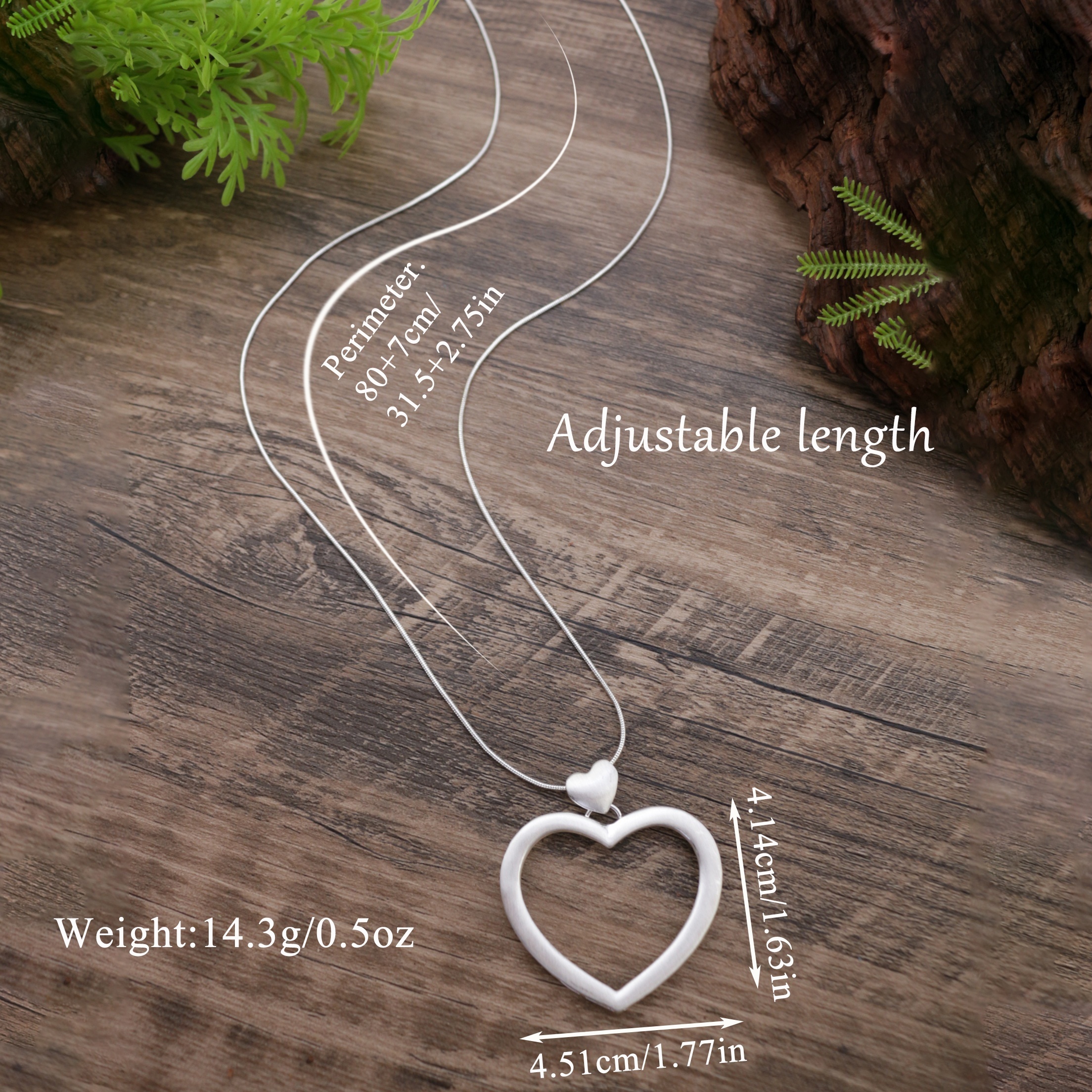 Heart Pendant Necklace for Women, Thanksgiving Gift