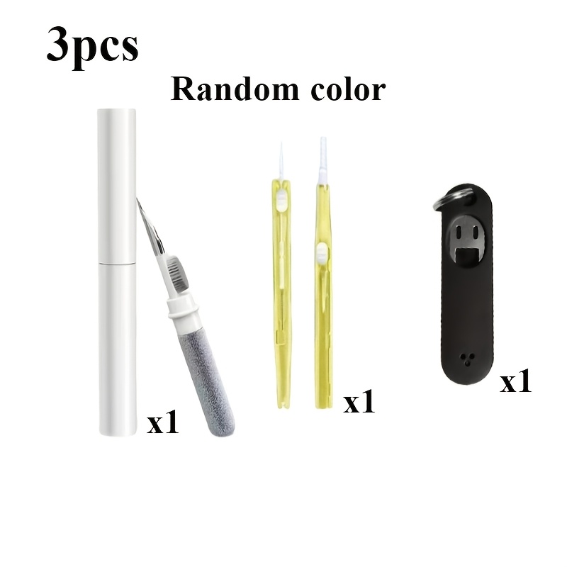 TEMU 3pcs Multifunctional Mobile Phone Earphone Cleaning And Repair Kit(random Color), 1 Wireless Earphone Cleaning Pen+2.68-inch Extendable