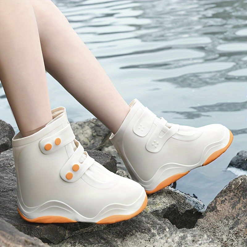 

Waterproof Rubber Rain Boots With Non-slip Sole For Men And Women - Perfect For Wet Weather