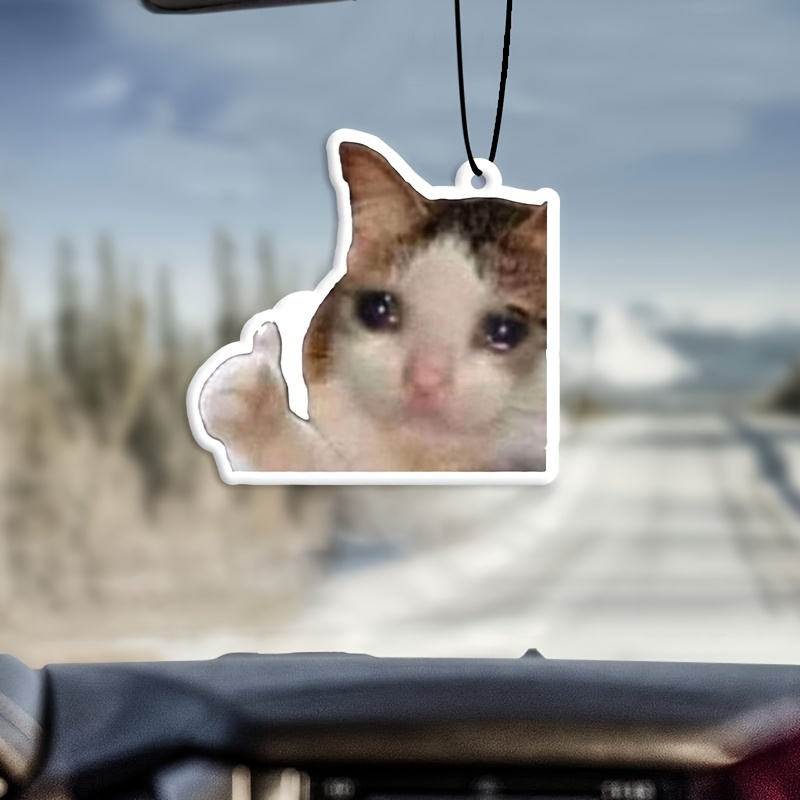 Cat Car Air Freshener - Car Rearview Mirror Hanging Fragrance Car Aromatherapy Tablet - Car Interior Decoration - Gifts For Friend/wife