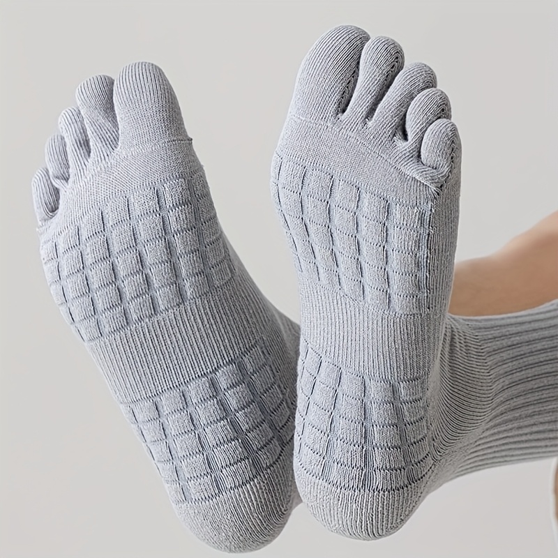 E-shop 1 Paar Herbst Winter Bequeme Atmungsaktive Einfarbige Sportliche Freizeit Laufen/Spielen/Fahren Mode Trendy High Aesthetic Fünf-Zehen Mid-Calf