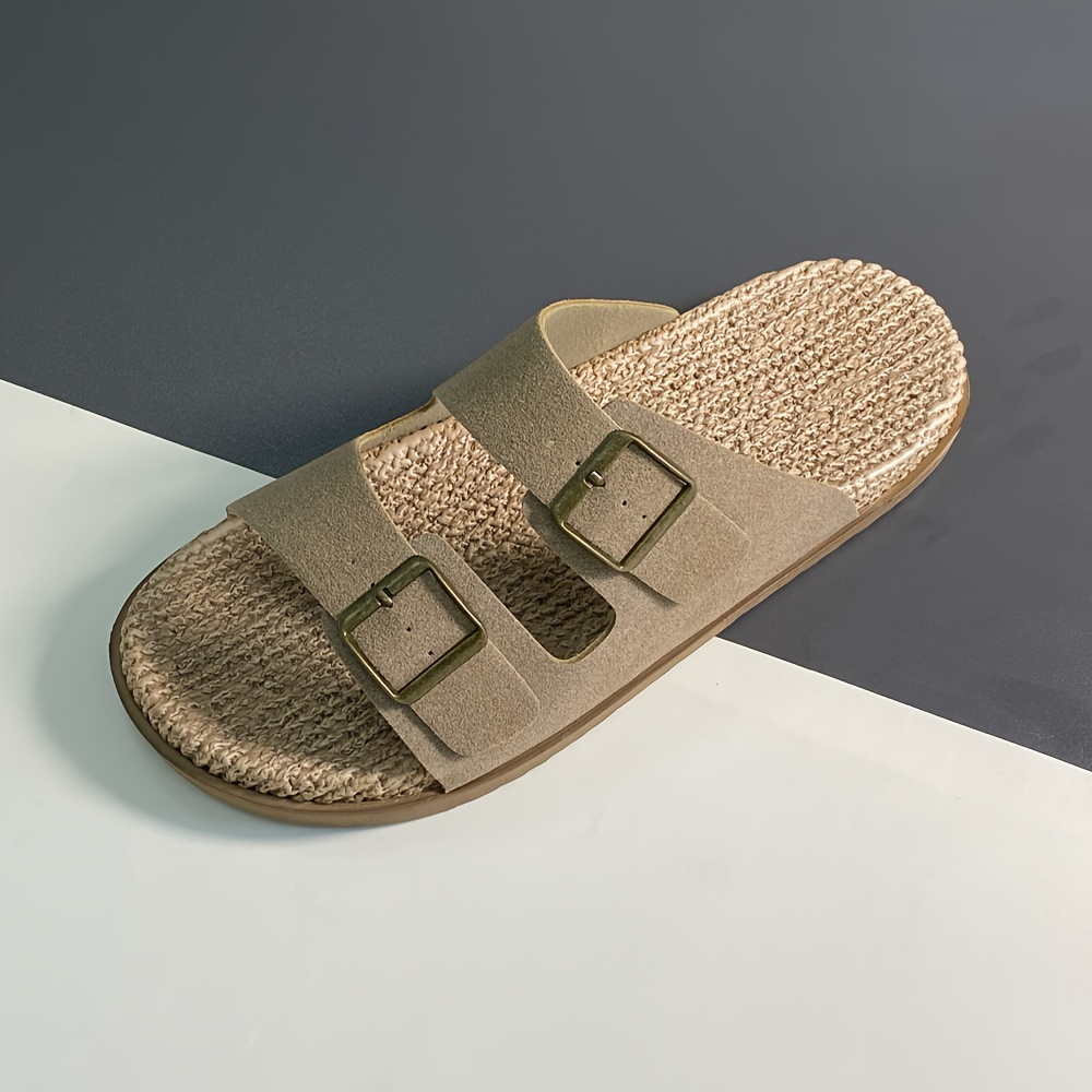 Image of Summer Men's New Versatile Outdoor Vacation Fashion Beach Slippers, Double-row Indoor Casual Sandals