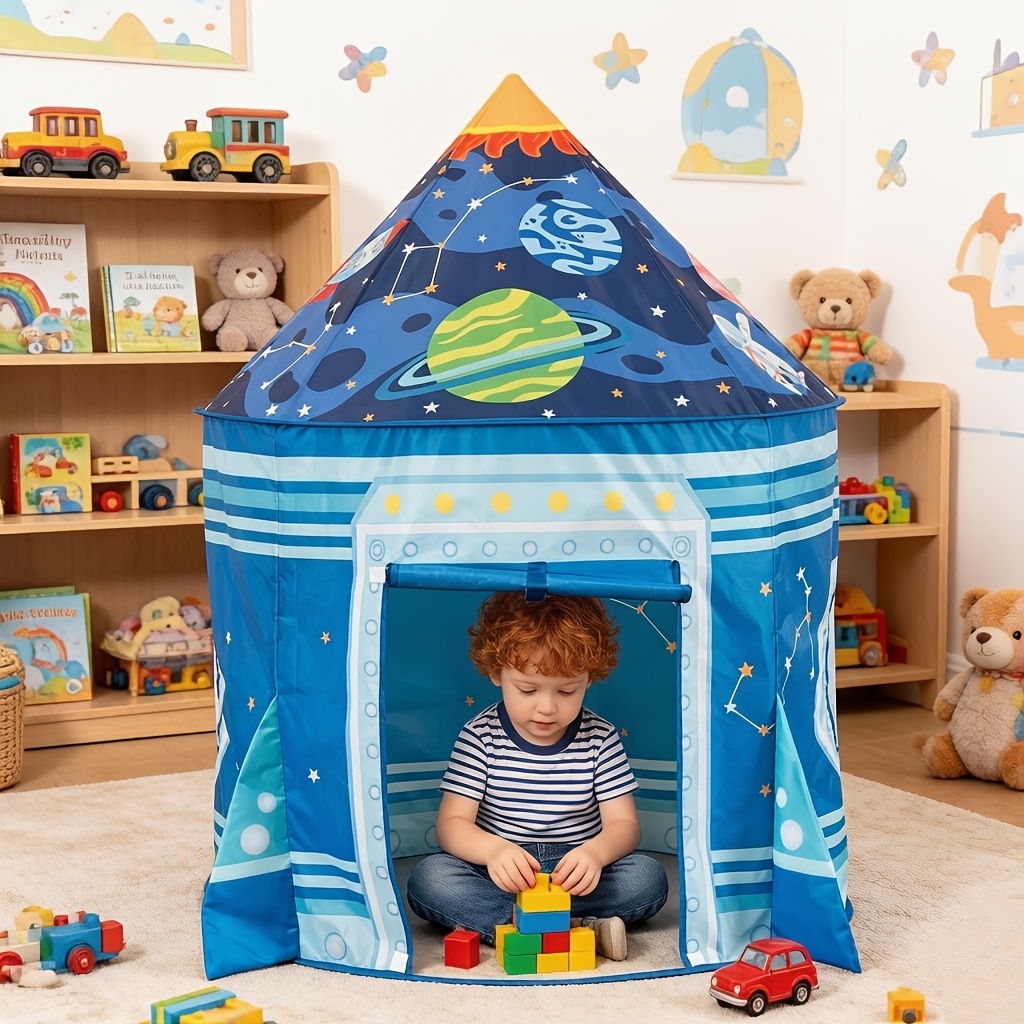 Image of Foldable Portable Kids Play Tent, Play Tent And Pink Princess Indoor/outdoor Play Tent For Children, Perfect Birthday Gift For Kids!