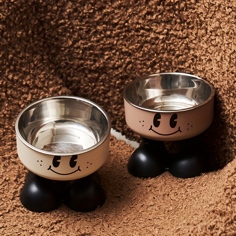 elevated stainless steel pet bowl anti tip non slip high   food and water dish for kittens and puppies Product details 3