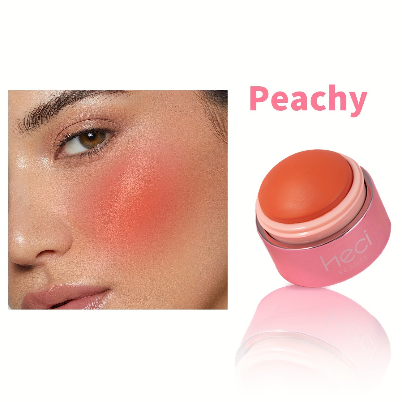 cheek blush ball - water resistant, flawless, monochrome creamy blusher, peach blush, instant makeup to enhance the , high-quality luxury shimmer moisturizing stick - makeup stick for mature skin - beauty & health