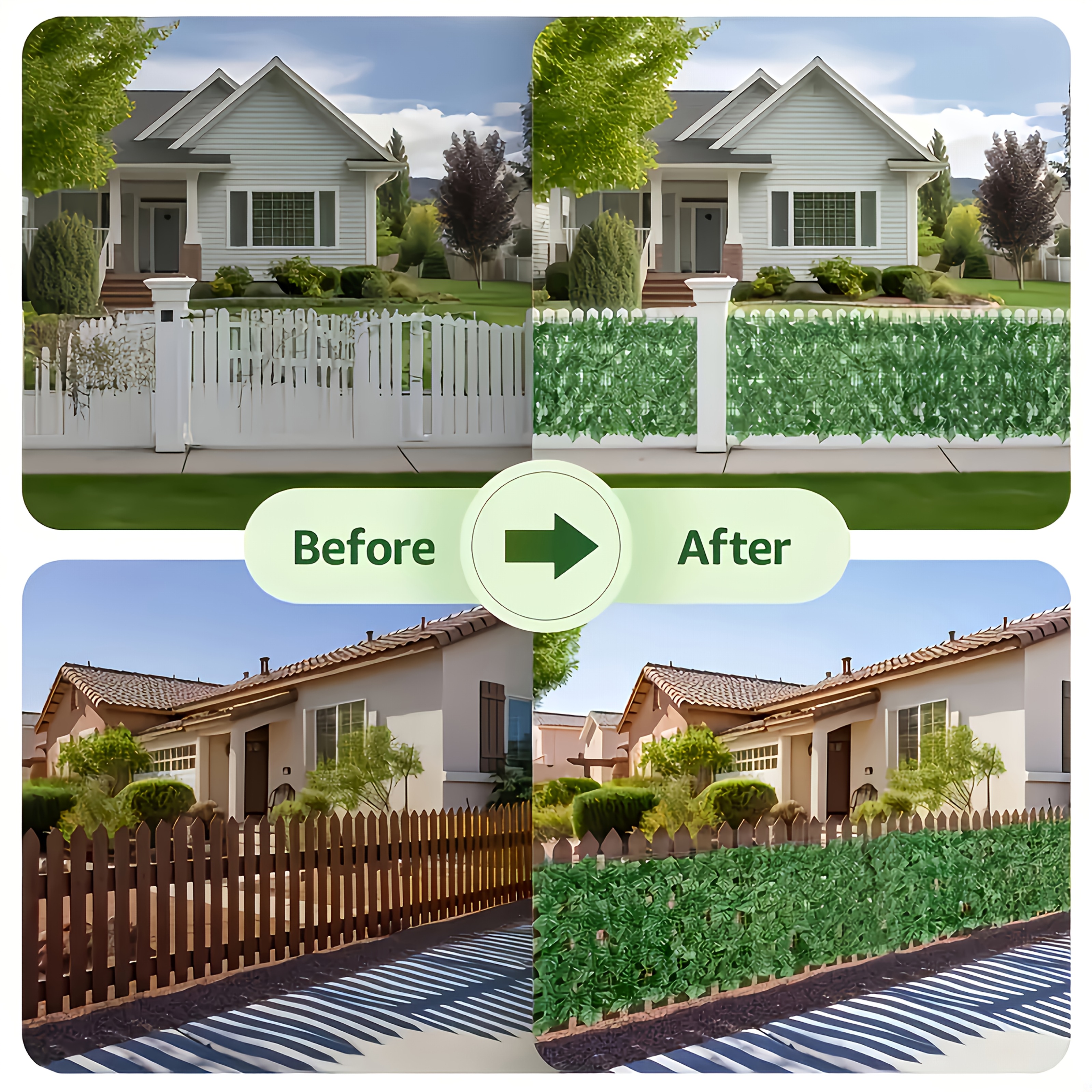 [UV-Resistant Fence] 6 Rolls Expandable Outdoor Artificial Vine Privacy Fence Panels | Durable Plastic, UV-Resistant, Easy to Hang, 236.2 Inches X 19.7 Inches, Natural Appearance, Perfect for Patios, Gardens, Balconies, Backyards, Thanksgiving, and Other Garden Privacy Solutions