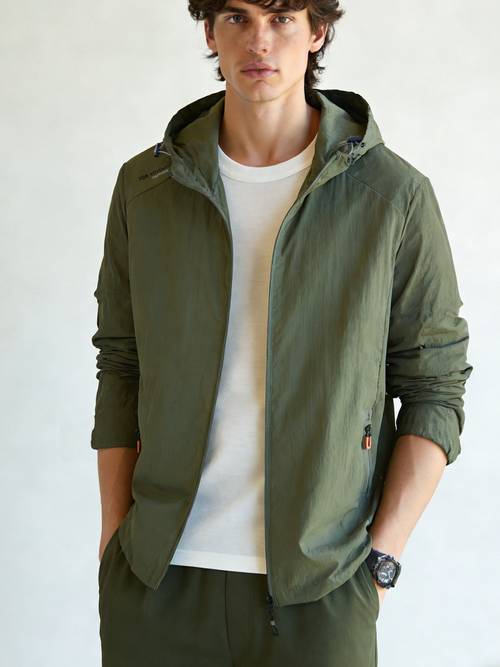 mens spring summer light thin hooded jacket casual leisure all match hat with drawstring quick dry breathable lightweight suitable for spring summer outdoor hiking riding etc