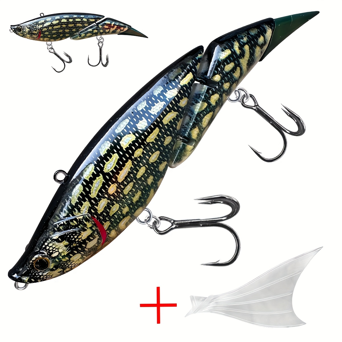 Image of 190mm/56g Floating Minnow Minnowo Festival Long Cast Lure With Rattle Bead Soft Tail Accessory For Freshwater And Saltwater Fishing, Bait Suitable For Sea , Gt, Red , Crappie, And Pike