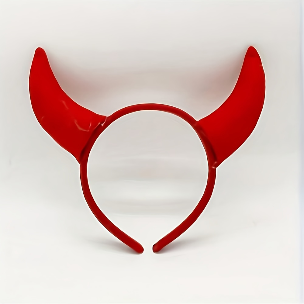 Image of 1pc Animal & Devil Horn Headband - Horned Masquerade Costume Accessory For &, Dress Up With Devil Horns, Wear For, Role-play & Themed Events (no Feathers) - Costume Prop