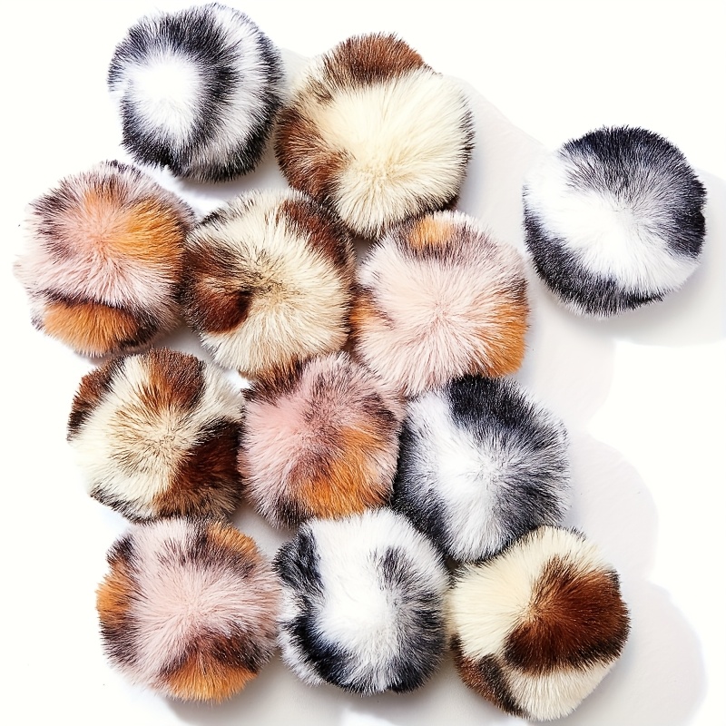 TEMU Random Color 5pcs/10pcs/15pcs Whisker Cat Pom Pom Toy - Striped Plush Interactive Toy For All Cat Breeds And Sizes, Quiet Pet Entertainment For