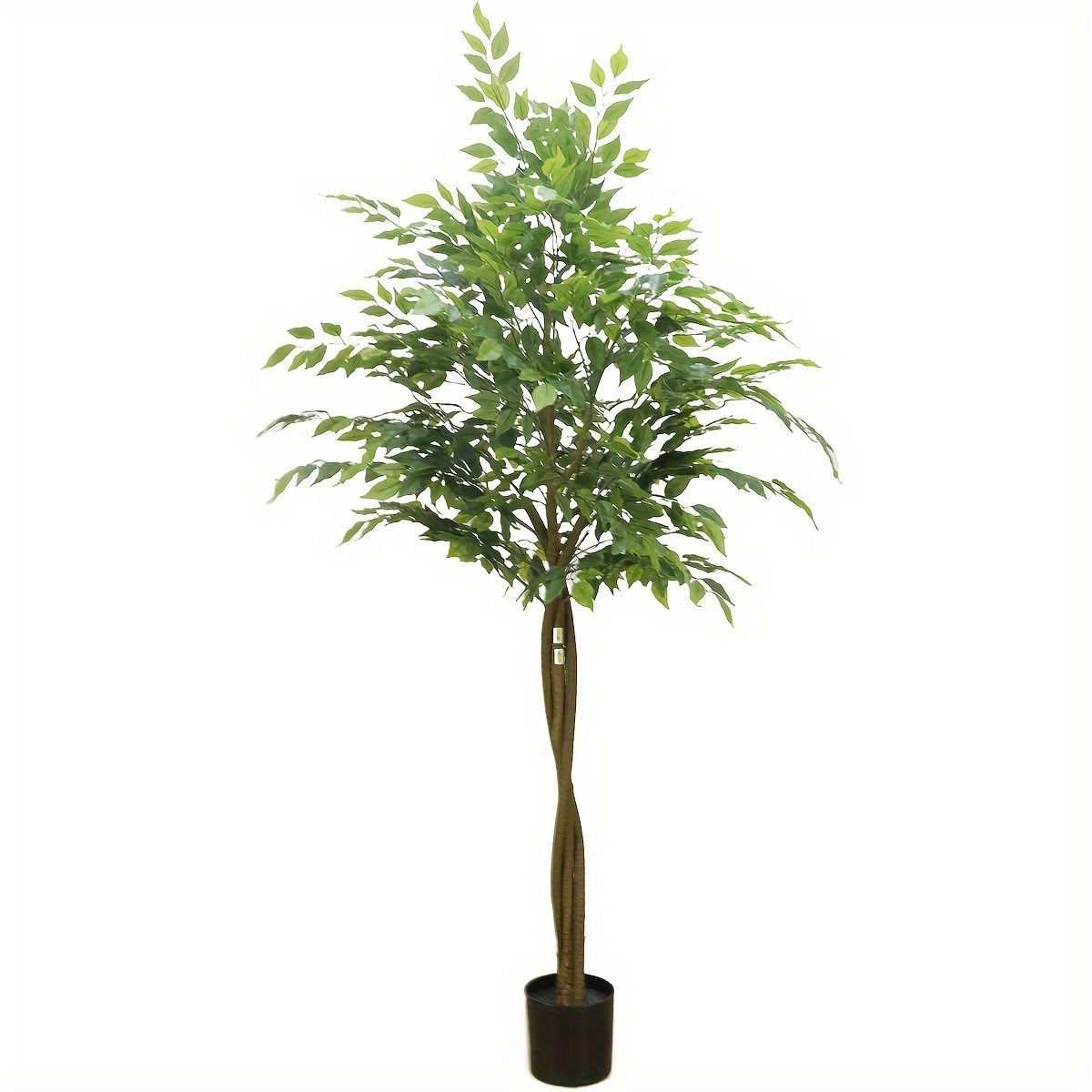 

62.9in/ 70.8in Artificial Tree Indoor Plant Tall Fake Plants In Pot With Design Faux Tree For Home Office Living Room Bedroom Farmhouse