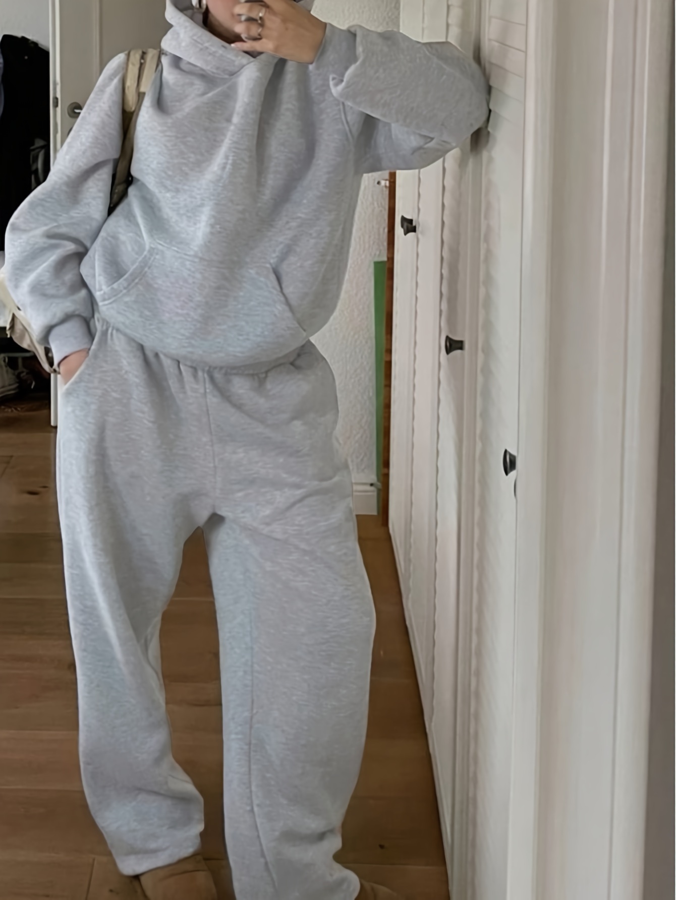 Hoodie Pantalon Sudadera Para Dama Conjunto De Dos Piezas Para