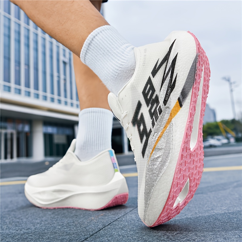 PB6.0 Carbon Plate Running Shoes for Men, Outdoor True Explosion Soft Sole Physical Test Training Shoes, Couple's Marathon Jogging Shoes for Women