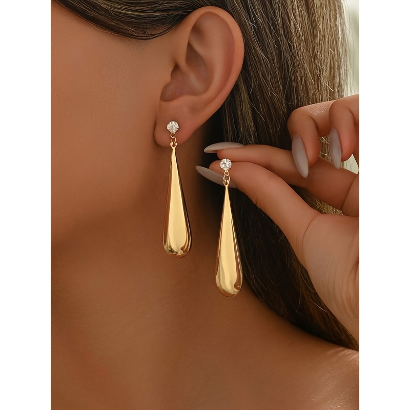 TEMU 1 par de aretes de perno con piedras preciosas de , de diseño de , a , , y elegantes, adecuados para uso diario por mujeres