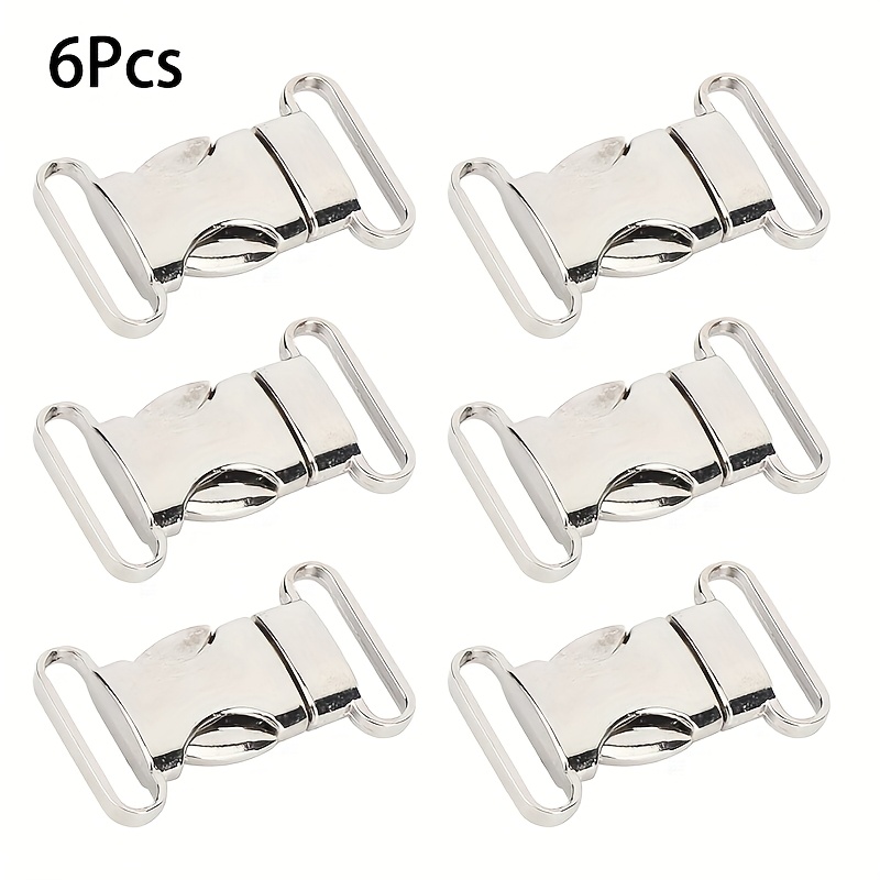 E-shop 6 Stücke Langlebige Edelstahl Schnellverschluss-Schnallen, Gepäckgurt-Verstellvorrichtung, Mini-Gurtschlösser für , Armbänder und mehr,