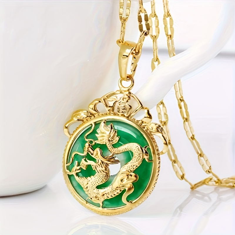TEMU Fashionable And Creative Dragon Necklace, Amulet Jewelry Additions For Women