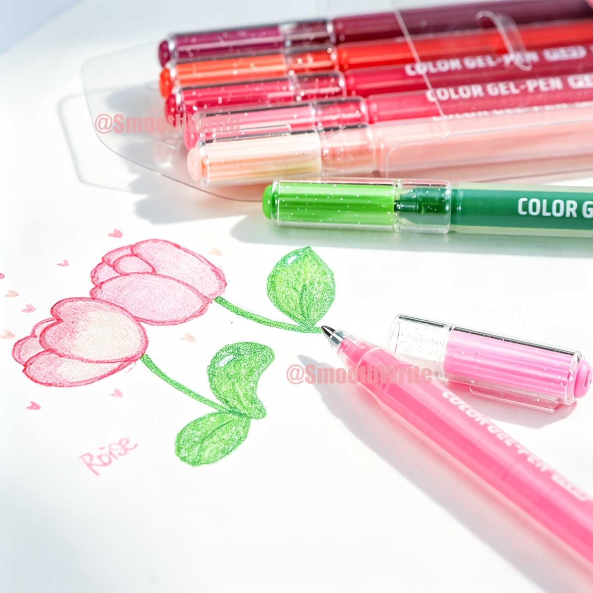 LANGUO Colored Gel Pens Set with 243/290pcs for Smooth Writing