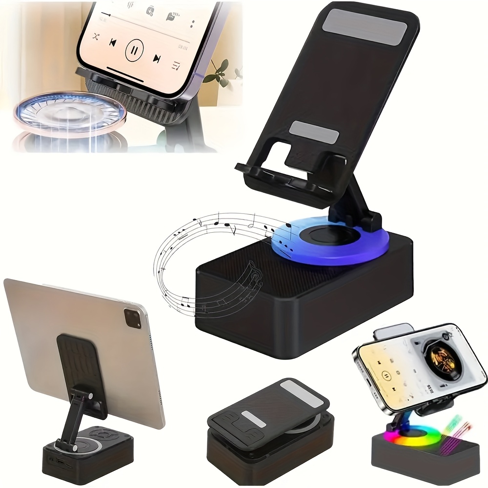 wireless phone stand 5 in 1 cell phone stand with wireless   adjustable phone mount for tablet for iphone   portable cellphone holder with base   sound emergency rechargeable electronic gadgets cool electronics Product details 2