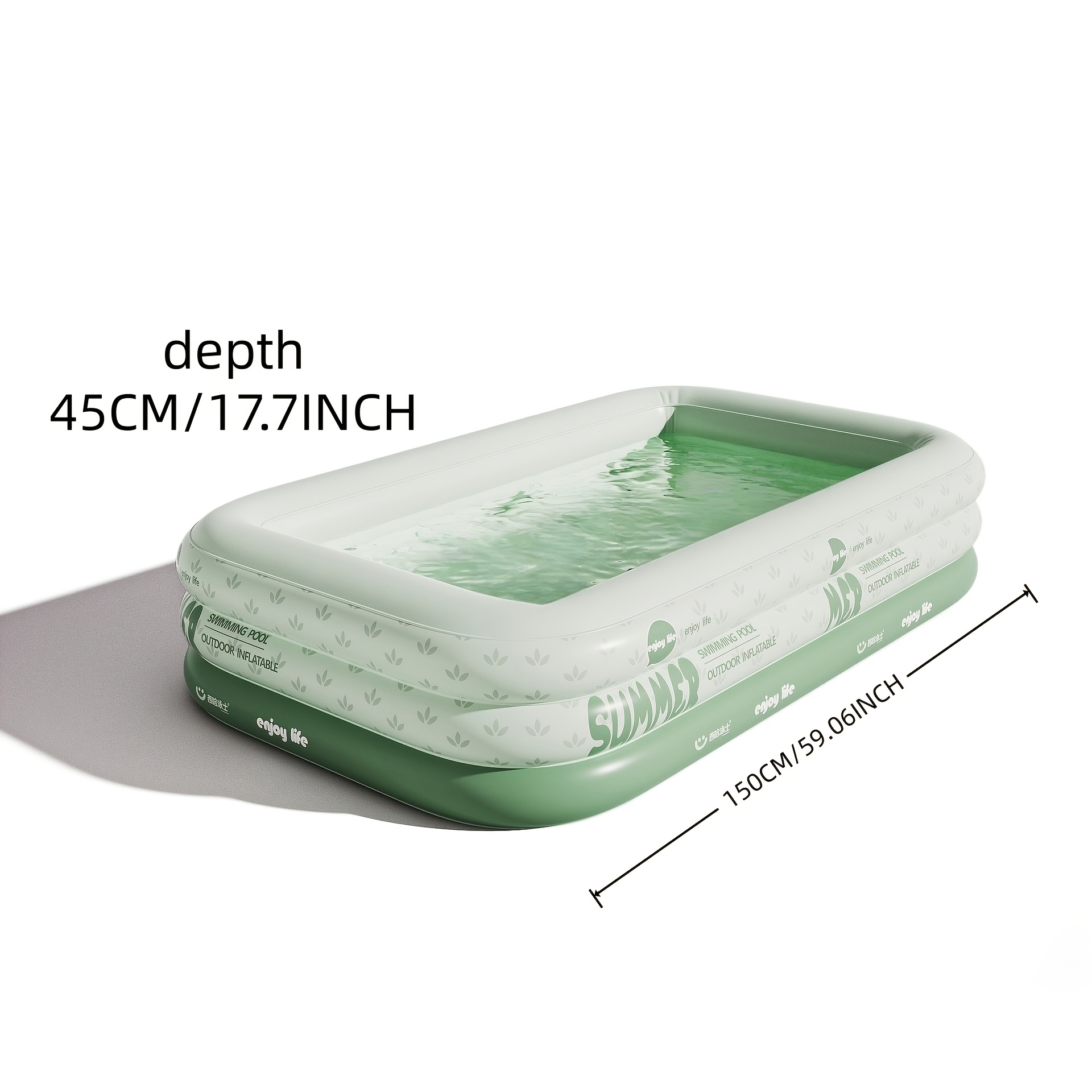 3-Tier Durable Inflatable Pool for Summer Fun