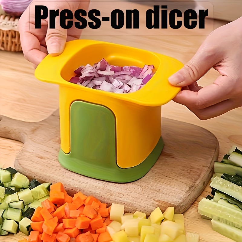 

1pc New Compression Chopper, Home Daily Cutter, Kitchen Artifact, Multifunctional Vegetable Cutter, Kitchen Gadget, Kitchen Item