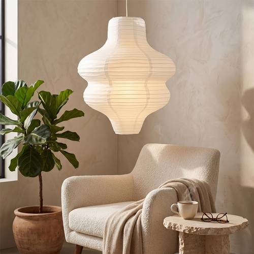 large white paper lamp shade 37cm round ceiling pendant lamp with rice paper texture handmade folded modern chandelier for bedroom living room dining room