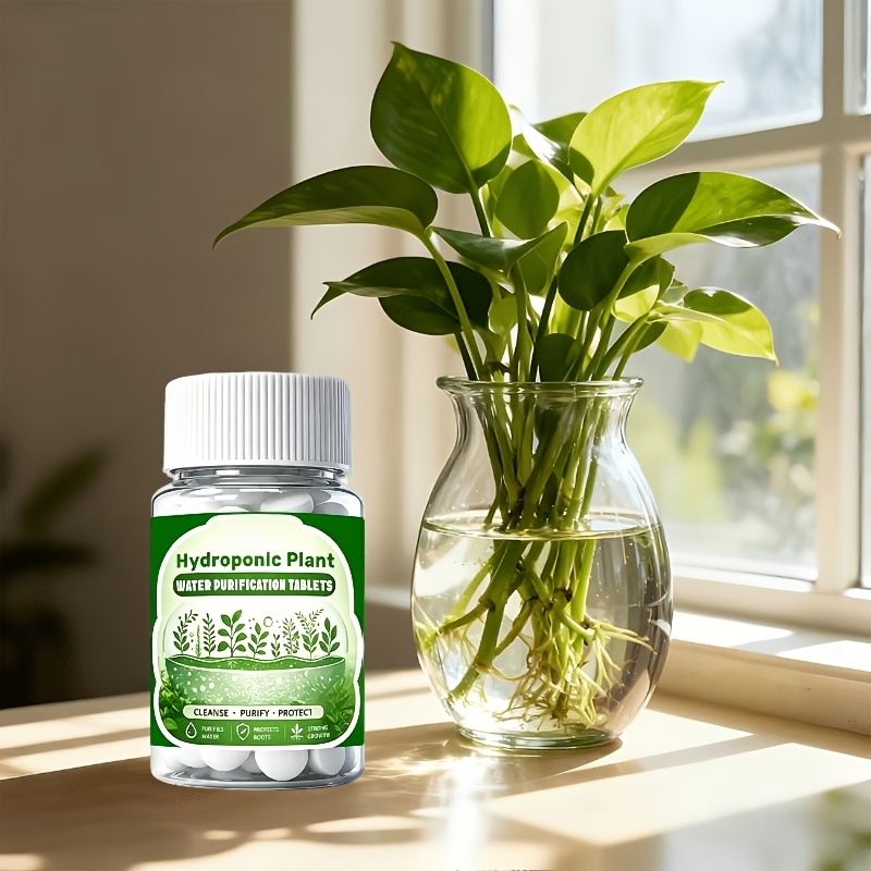 TEMU 98pcs Hydroponic Water Purification Tablets - Fast-acting Suitable For Aquariums, Fish Tanks,, & Water Gardens, Plastic Tablet Formula For Clear