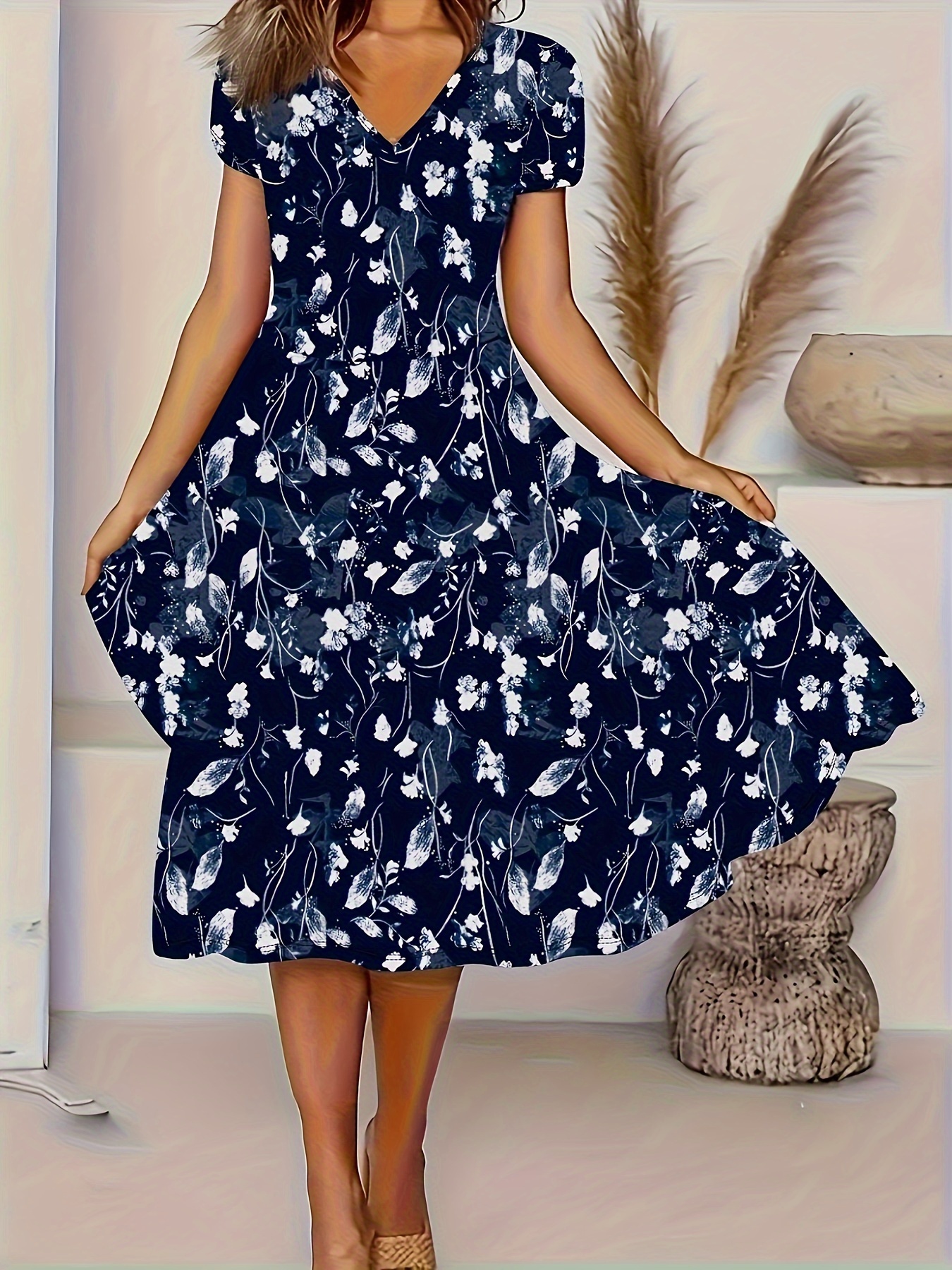 strapless open back dress Isabelle One Shoulder Puff Sleeve Dress main image 1