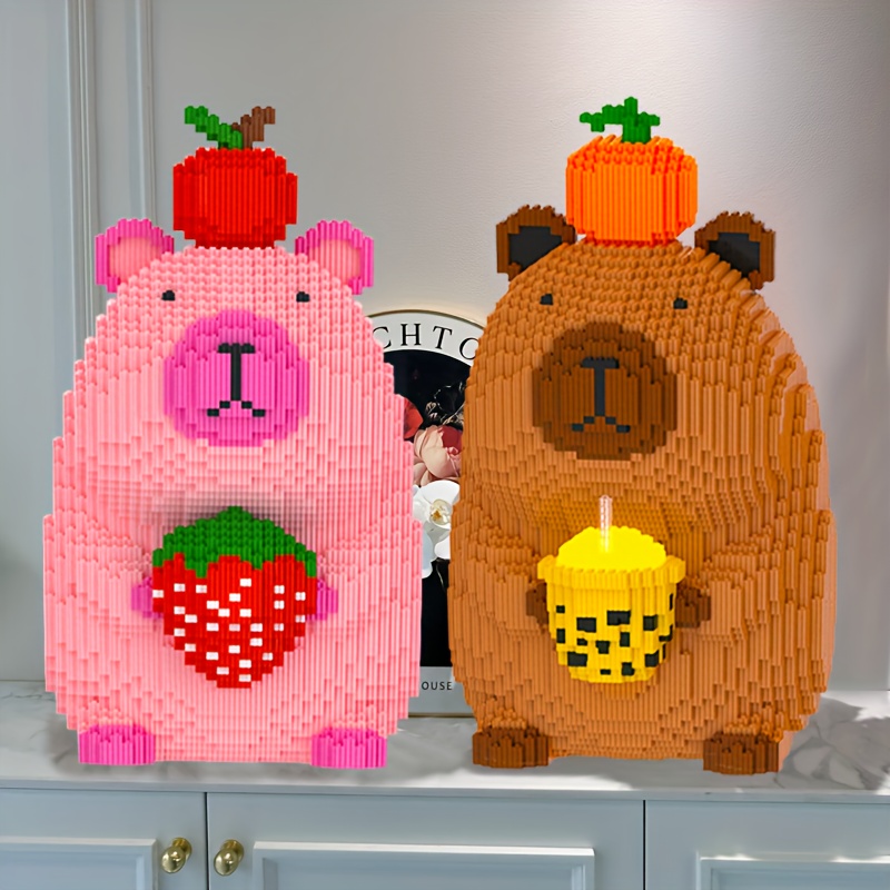 Foreverup Mini Building Blocks Set 1606pezzi, Mattoncini da Costruzione Capibara, Mini Blocchi da Animali, Regali Fai Da Te Adatto Miniatura Building Block Block Model per Ragazzi Ragazze (K