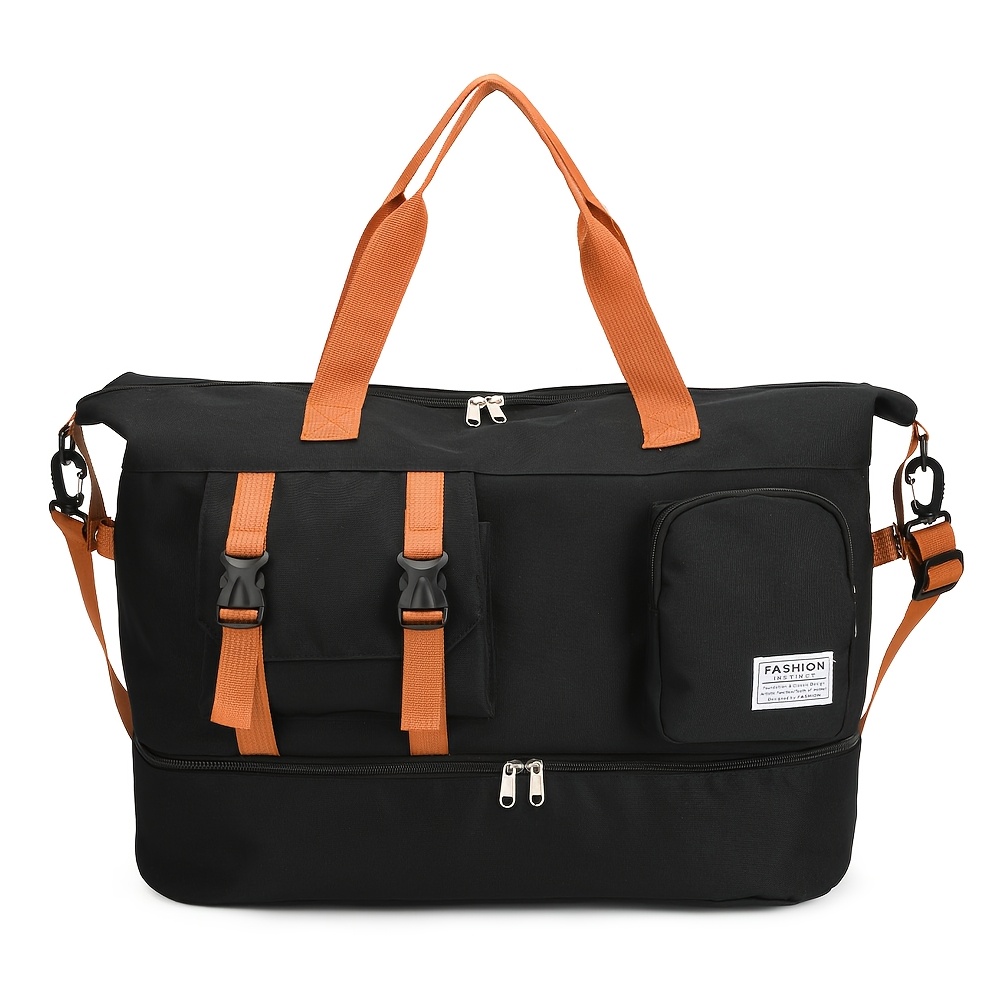 2025 Large Capacity Travel Tote Bag Multi-functional Storage Luggage Bag Clothing Storage Bag Short Long Distance Travel Vacation Camping Outdoor Play