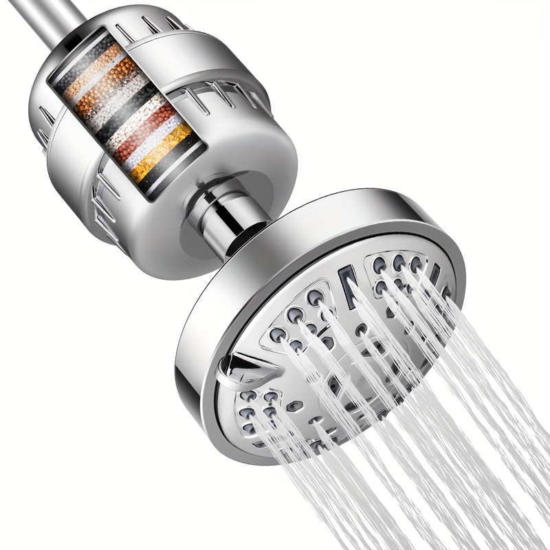 

9 Shower Head And 18 Shower Filter Combo, High Pressure Filtered Showerhead High Shower Head, Hard Water Filter Showerhead For Hard Water For Remove Chlorine And Harmful