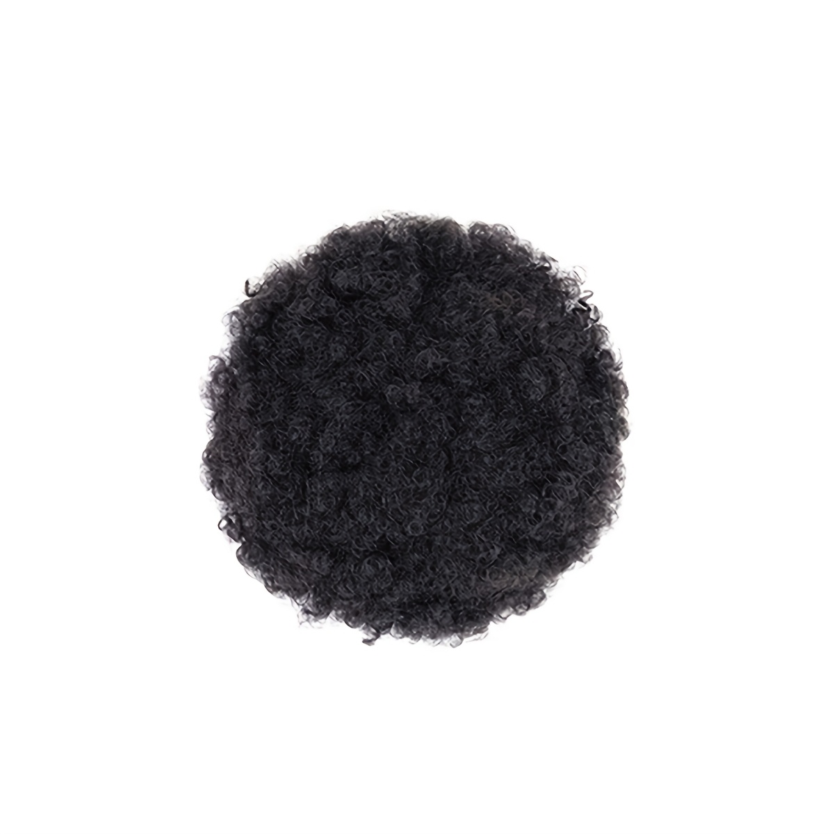 TEMU Women Fluffy Synthetic Drawstring Hair Bun, Realistic Tight Curls, Compatible With Daily Outing, Birthday Party & Fashion Shooting, , Make Full