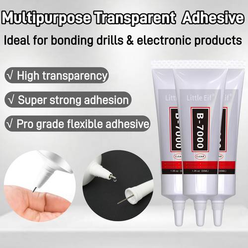 b7000 multipurpose jewelry inlay strong clear flexible works well with plastic paper cloth ideal for making jewelry hair accessories diy crafts diamond setting precise pinhole dispensing for accurate dotting in tiny