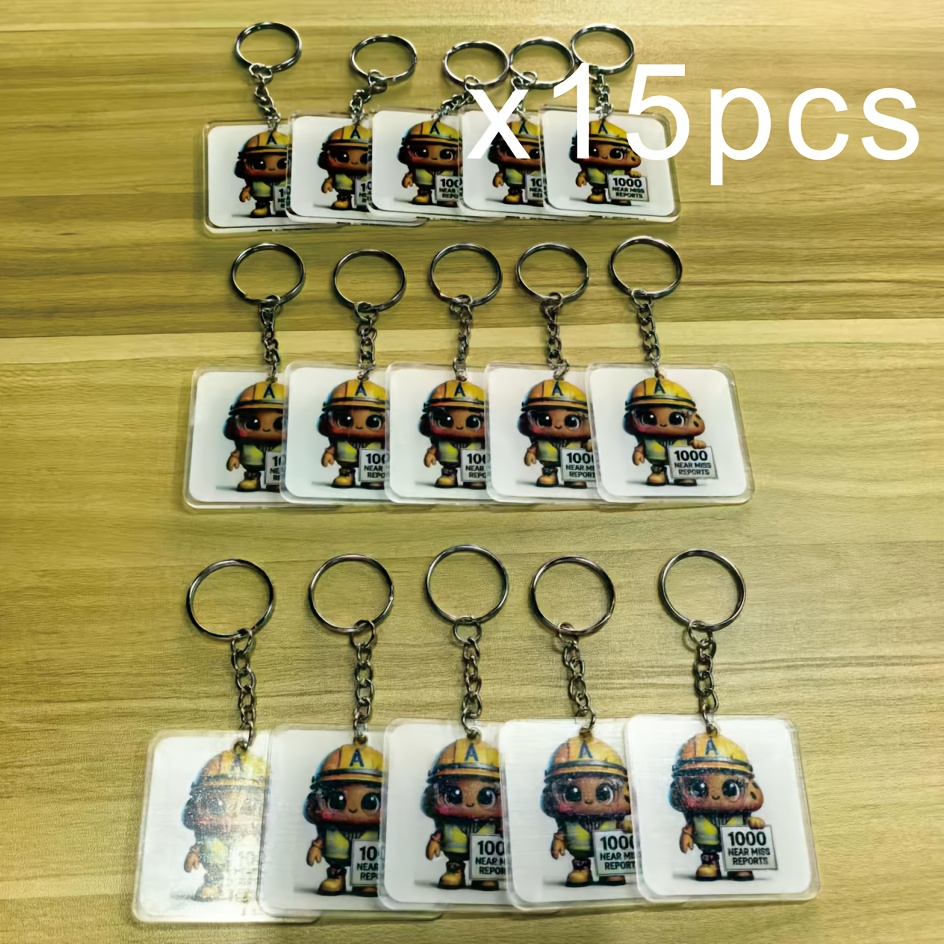 TEMU 15pcs/30pcs Customized Keychains, Can Customize Patterns, Photos, Logos, Qr Codes, Suitable For Business And Event
