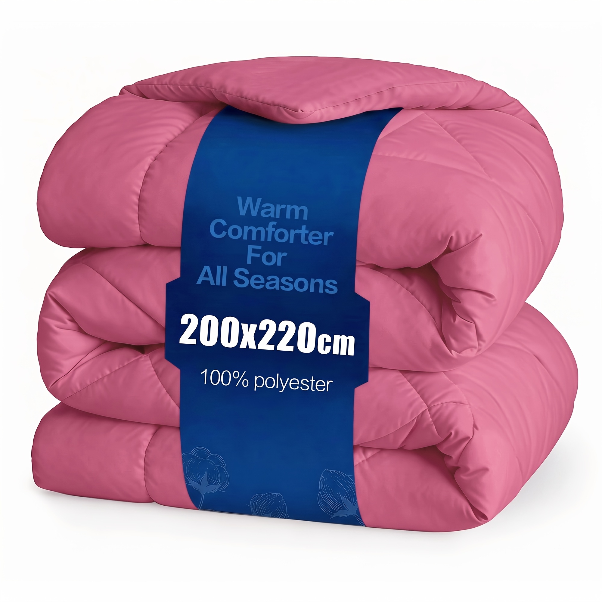 1/2pcs Four-season Fiber Quilt, Lattice Fiber Quilt, Warm And Light Quilt, Single Quilt, Double Quilt, Suitable For Families, Dormitories And Hotels, 160/180*200cm Quilt, Optional, Universal In , .