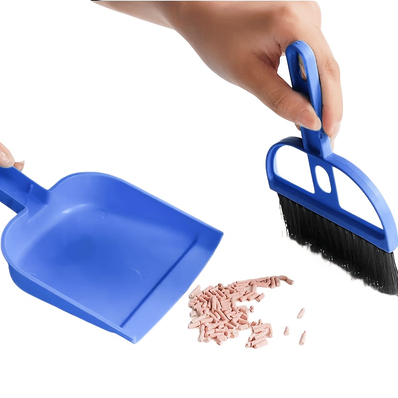3-Pack Mini Handheld Broom and Dustpan Set for Small Pets