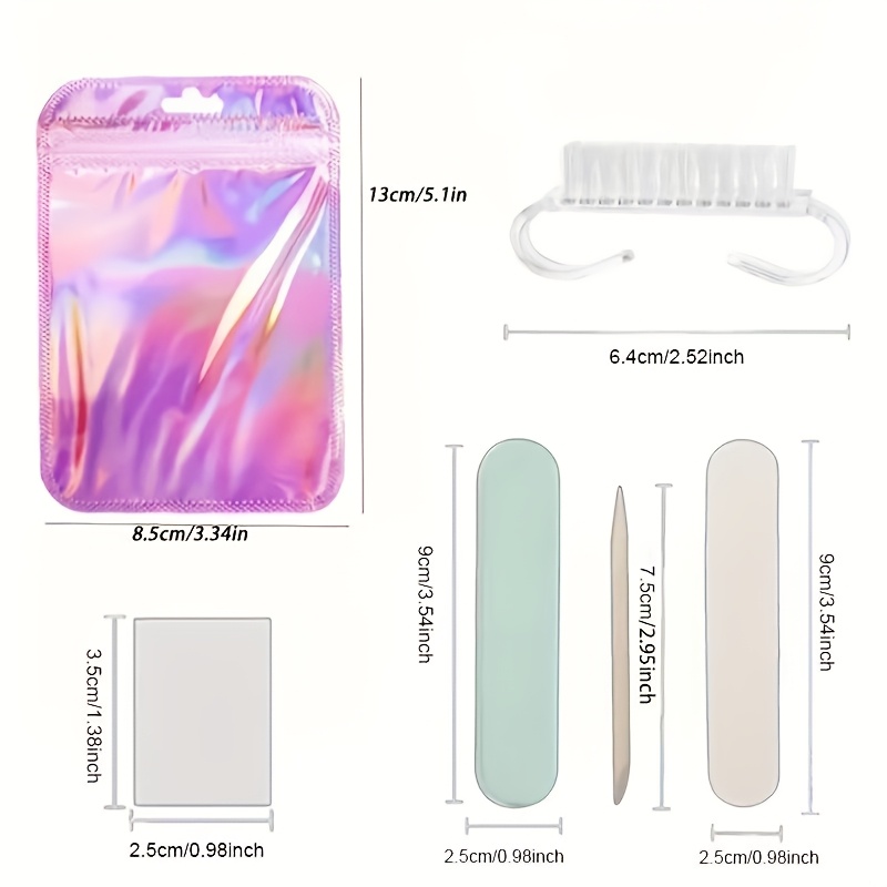Mini Nail File & Dead Skin Pusher Cleaning Stick