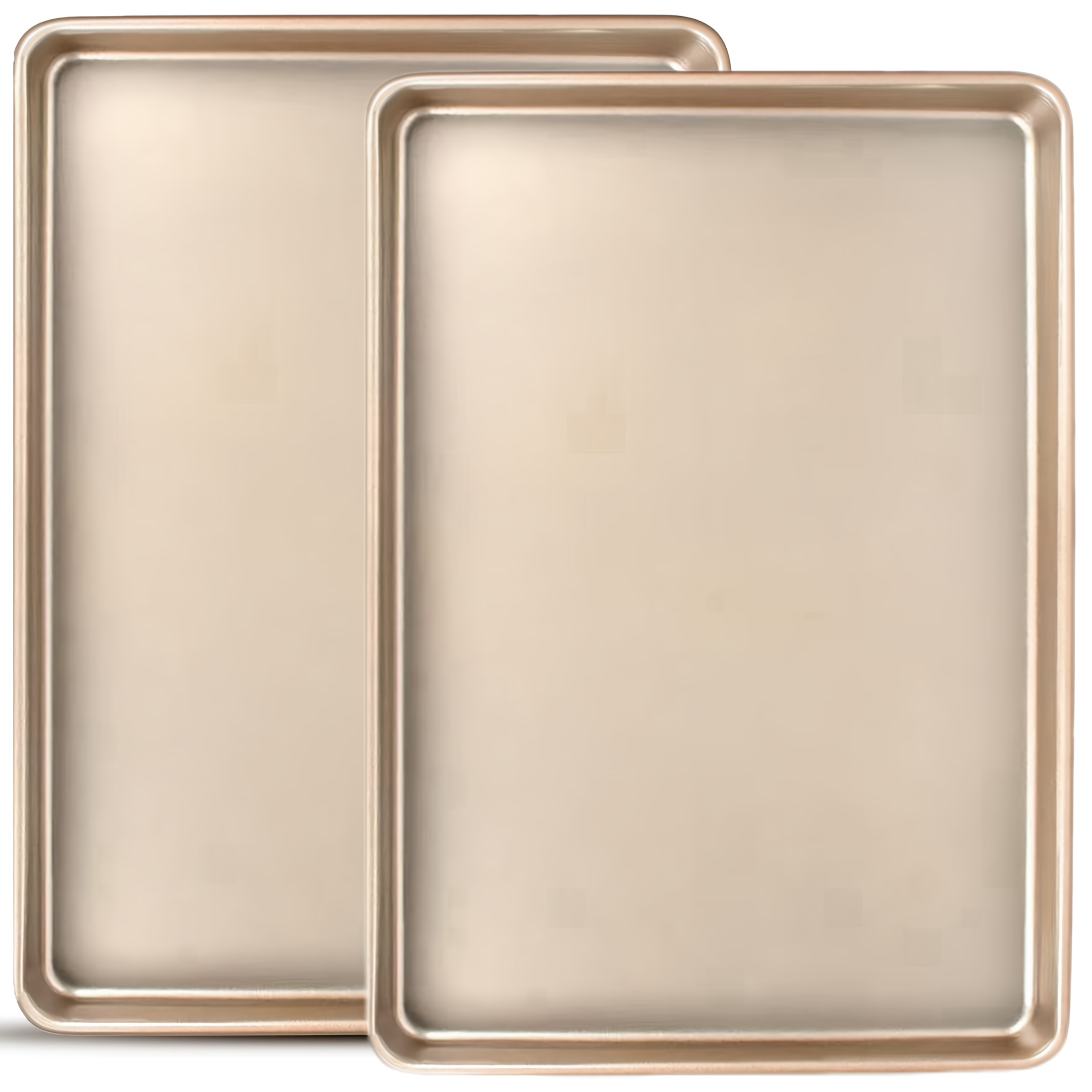 TEMU 2pcs Heavy Duty Carbon Steel Baking Pan Set, 11.8 X 17.5 Inch (. 30.0 X 44.5 Cm) Cookie Sheets, Nonstick Baking Tray, Toaster Oven Baking Tray