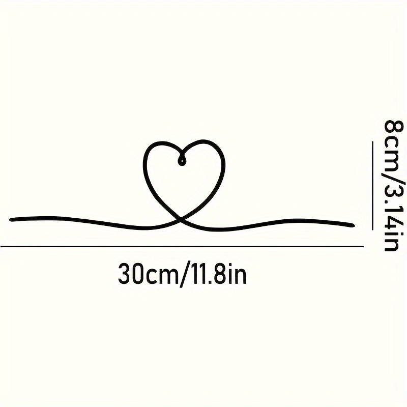 Image of 1pc Easy Line Art Bedroom Living Room Gallery Wall Decor Love Gift, Day Decor, July 4th Decor, Valentine's Day Decor