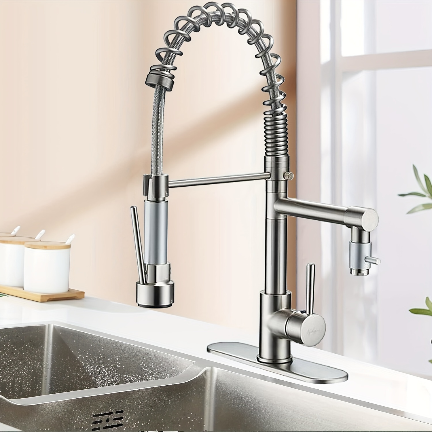 Acero Inoxidable Llave De Agua Tarja Fregadero De Cocina Timotech