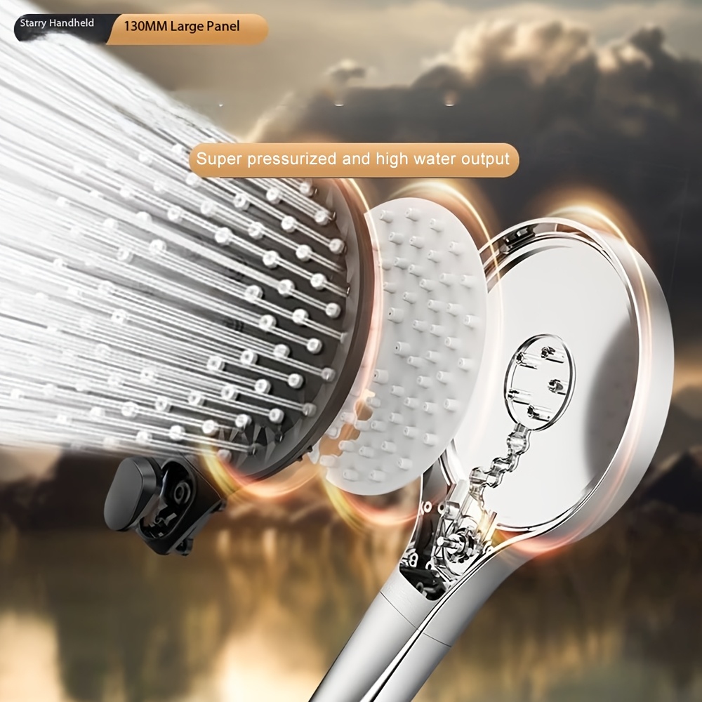 3pcs Pressure-Enhancing Showerheads Set for Home Use