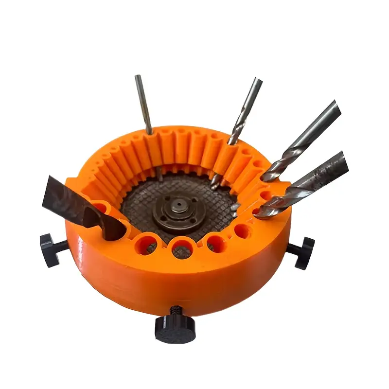 1pc-drill bit sharpener, power drill bit grinding attachment, old drill bit grinder, giant blade angle grinder for grinding drill bits, 2 to 13 mm drill bits for grinding 125 mm grinder, made of plastic, no electricity required details 4