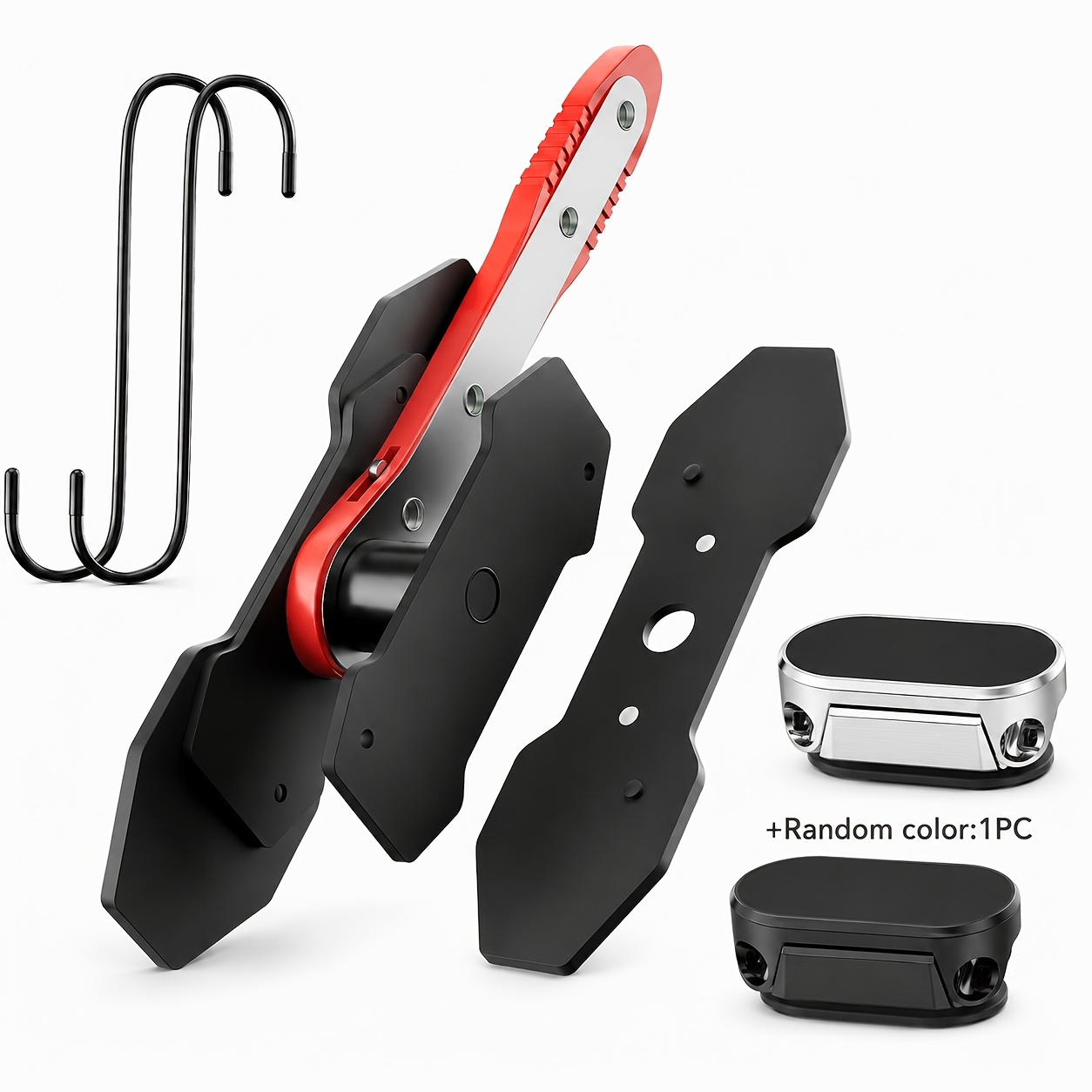 TEMU Heavy-brake Caliper Compression Tool, Sturdy Design, Caliper Piston Compressor Tool With 2pcs Large Steel Plate And , 360°adjustable Brake