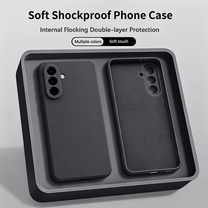 TEMU para Teléfono - Kit de Limpieza (1 para Teléfono y 1 Bolsa de Limpieza Sin Polvo) Cubierta Trasera Magnética Transparente en , Compatible con