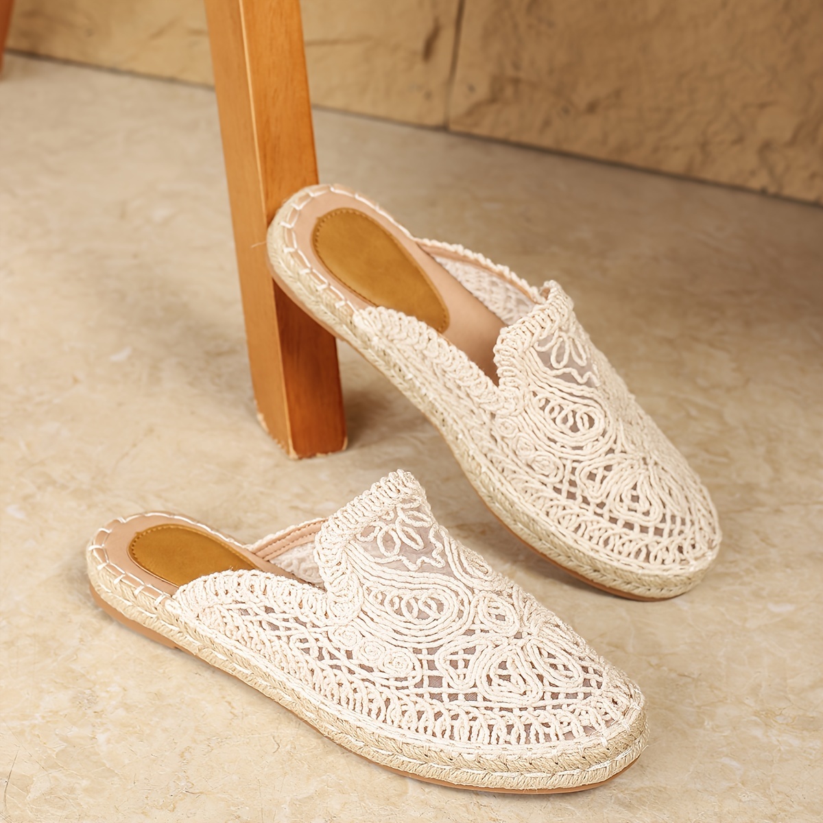 Image of Hguigj Summer New Casual Resort Style Beach Fisherman Shoes Hollow Lazy Women's Bohemian Style, Women Shoes Elegant Women Shoes Shoes